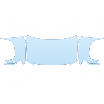 2026 VOLKSWAGEN TAOS SE BLACK HOOD FENDERS MIRRORS FULL (WRAPPED EDGES)