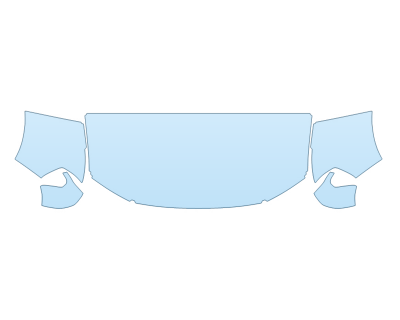 2026 FORD MAVERICK LARIAT HOOD FENDERS MIRRORS 24 INCH STRAIGHT (WRAPPED EDGES)