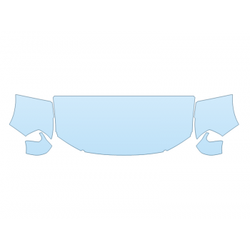 2026 FORD MAVERICK XLT HOOD FENDERS MIRRORS 24 INCH STRAIGHT (WRAPPED EDGES)