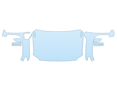 2024 TOYOTA TACOMA TRAILHUNTER HOOD FENDERS MIRRORS FULL (WRAPPED EDGES)