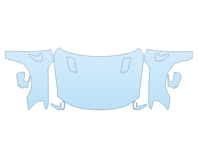 2024 FORD F-150 LARIAT HOOD FENDERS MIRRORS FULL (WRAPPED EDGES)