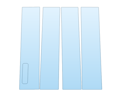 2024 FORD F-150 LARIAT B PILLARS W/KEYPAD