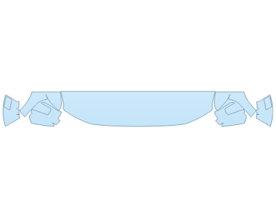 2024 FORD F-150 RAPTOR HOOD FENDERS MIRRORS 18 INCH (WRAPPED EDGES)