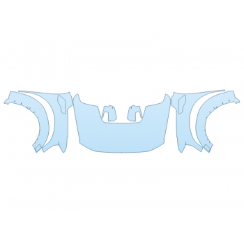 2024 FORD F-150 RAPTOR HOOD FENDERS MIRRORS FULL (WRAPPED EDGES)