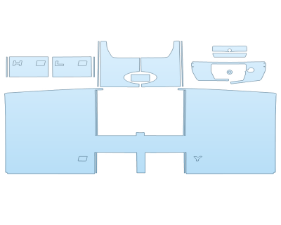 2024 FORD F-150 SHELBY F-150 FULL TAILGATE KIT W/STRIPES