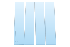 2027 FORD F-150 SHELBY F-150 B PILLARS W/KEYPAD