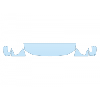 2024 FORD F-150 XL HOOD FENDERS MIRRORS 18 INCH (WRAPPED EDGES)