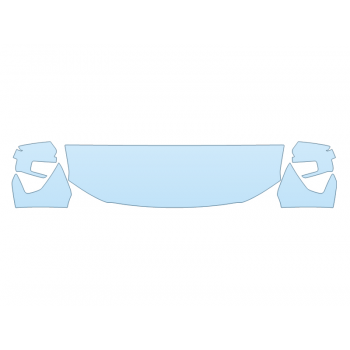 2024 FORD F-150 XLT HOOD FENDERS MIRRORS 24 INCH (WRAPPED EDGES)