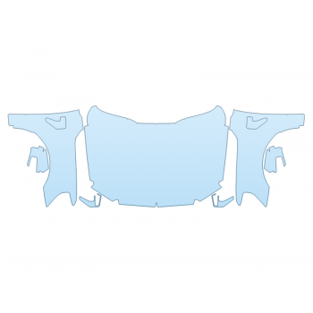 2024 FORD F-150 XLT HOOD FENDERS MIRRORS FULL (WRAPPED EDGES)