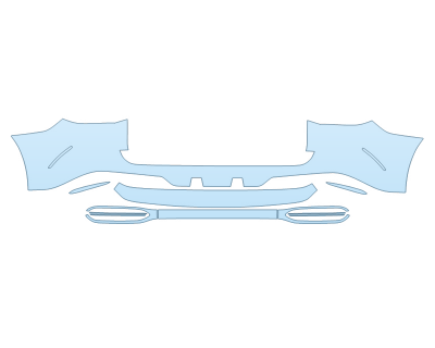 2025 MERCEDES-BENZ EQE-CLASS 350+ SUV REAR BUMPER