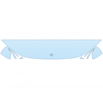 2025 MERCEDES-BENZ EQE-CLASS 350+ SUV HOOD FENDERS MIRRORS 18 INCH STRAIGHT (WRAPPED EDGES)