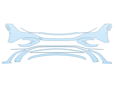 2025 MERCEDES-BENZ EQE-CLASS AMG SEDAN BUMPER W SENSORS