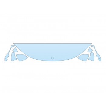 2025 MERCEDES-BENZ EQE-CLASS AMG SEDAN HOOD FENDERS MIRRORS 18 INCH STRAIGHT (WRAPPED EDGES)