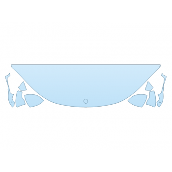 2025 MERCEDES-BENZ EQE-CLASS AMG SEDAN HOOD FENDERS MIRRORS 24 INCH STRAIGHT (WRAPPED EDGES)