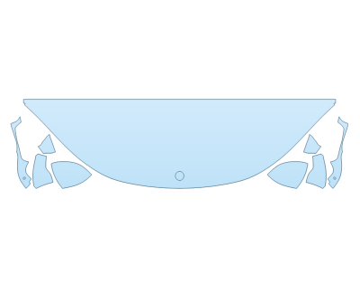 2025 MERCEDES-BENZ EQE-CLASS AMG SEDAN HOOD FENDERS MIRRORS 24 INCH STRAIGHT (WRAPPED EDGES)