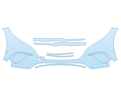 2025 MERCEDES-BENZ EQS-CLASS SUV 450+ BUMPER W SENSORS 2025 MERCEDES-BENZ EQS-CLASS SUV 450+ BUMPER W SENSORS