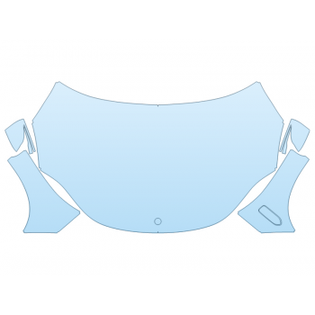 2025 MERCEDES-BENZ EQS-CLASS SUV 450+ HOOD FENDERS MIRRORS FULL (WRAPPED EDGES)