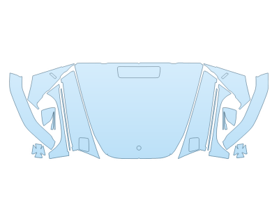 2025 MERCEDES-BENZ G-CLASS 580 W/EQ TECH HOOD FENDERS MIRRORS FULL (WRAPPED EDGES)