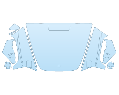 2025 MERCEDES-BENZ G-CLASS AMG G 63 HOOD FENDERS MIRRORS FULL (WRAPPED EDGES)