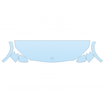 2025 MERCEDES-BENZ GLC-CLASS 300 SUV AMG LINE HOOD FENDERS MIRRORS 24 INCH STRAIGHT (WRAPPED EDGES)