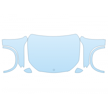 2025 MERCEDES-BENZ GLC-CLASS 300 SUV AMG LINE HOOD FENDERS MIRRORS FULL (WRAPPED EDGES)