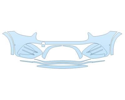 2025 MERCEDES-BENZ GLC-CLASS AMG 43 COUPE BUMPER W SENSORS 2025 MERCEDES-BENZ GLC-CLASS AMG 43 COUPE BUMPER W SENSORS