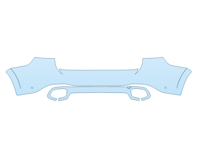 2025 MERCEDES-BENZ GLS-CLASS AMG GLS 63 REAR BUMPER W SENSORS