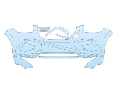2025 MERCEDES-BENZ GLS-CLASS GLS 450 AMG LINE BUMPER W/RELIEF CUTS