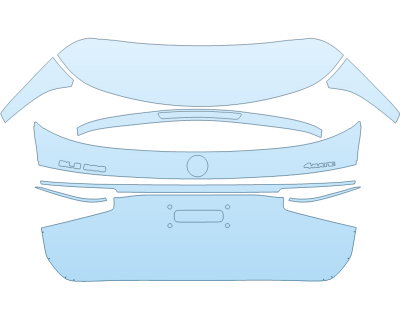 2025 MERCEDES-BENZ GLS-CLASS GLS 580 REAR HATCH W/EMBLEMS 2 PIECE