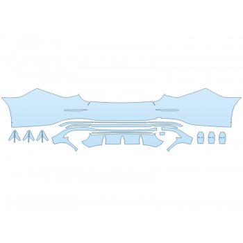 2025 MERCEDES-BENZ S-CLASS AMG S63 E REAR BUMPER