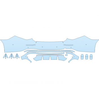 2025 MERCEDES-BENZ S-CLASS AMG S63 E REAR BUMPER W SENSORS