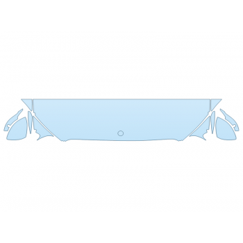 2025 MERCEDES-BENZ S-CLASS S 500 4MATIC HOOD FENDERS MIRRORS 18 INCH STRAIGHT (WRAPPED EDGES)