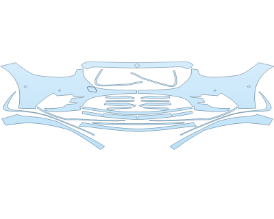 2025 MERCEDES-BENZ S-CLASS S 500 AMG LINE BUMPER W SENSORS