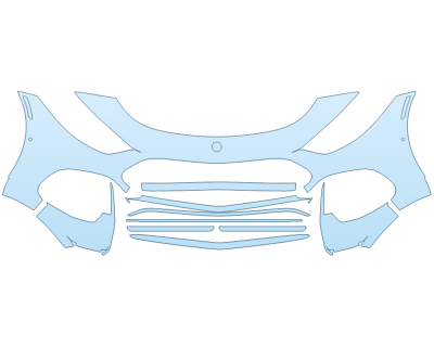 2025 MERCEDES-BENZ SL-CLASS AMG 55 BUMPER W SENSORS