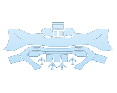 2025 MERCEDES-BENZ SL-CLASS AMG 55 REAR BUMPER