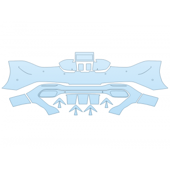 2025 MERCEDES-BENZ SL-CLASS AMG 55 REAR BUMPER W SENSORS 2025 MERCEDES-BENZ SL-CLASS AMG 55 REAR BUMPER W SENSORS