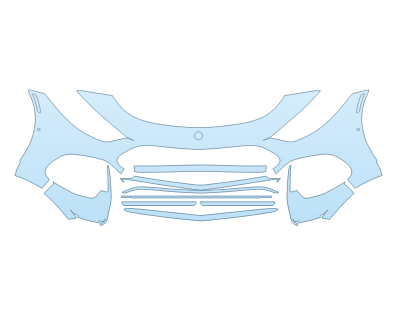 2025 MERCEDES-BENZ SL-CLASS AMG 63 BUMPER W SENSORS