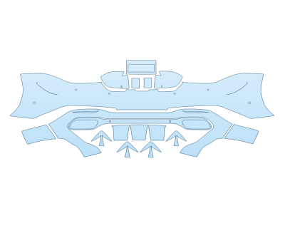2025 MERCEDES-BENZ SL-CLASS AMG 63 REAR BUMPER W SENSORS
