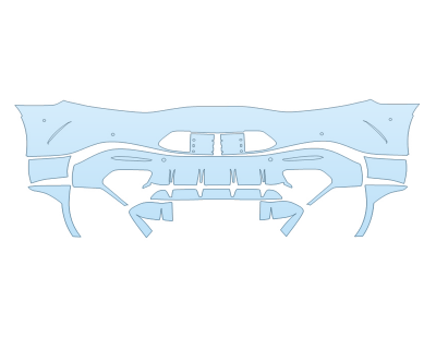 2026 MERCEDES-BENZ AMG GT 2 DOOR 55 REAR BUMPER W SENSORS