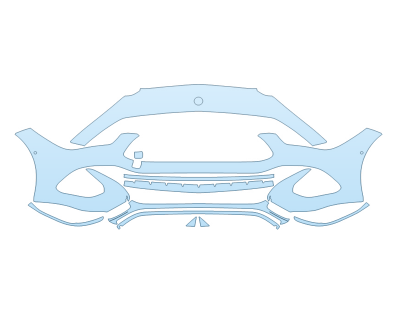 2026 MERCEDES-BENZ CLE-CLASS CABRIOLET CLE 300 4MATIC BUMPER W SENSORS