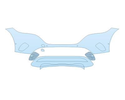 2026 MERCEDES-BENZ EQE-CLASS 320 SUV BUMPER W SENSORS