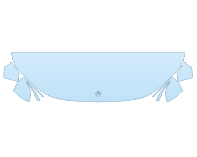 2026 MERCEDES-BENZ EQE-CLASS 320 SUV HOOD FENDERS MIRRORS 24 INCH STRAIGHT (WRAPPED EDGES)