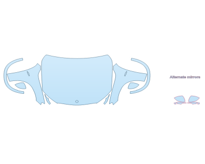 2026 MERCEDES-BENZ GLC-CLASS 300 4MATIC COUPE AMG LINE HOOD FENDERS MIRRORS FULL (WRAPPED EDGES)