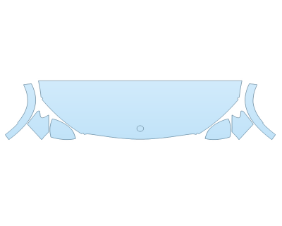 2026 MERCEDES-BENZ GLC-CLASS 300 SUV AMG LINE HOOD FENDERS MIRRORS 24 INCH STRAIGHT (WRAPPED EDGES)