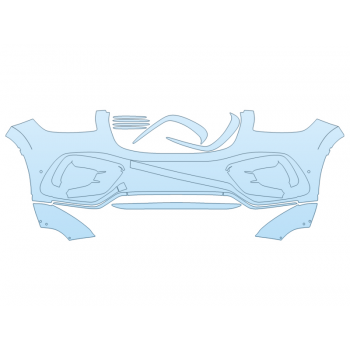 2026 MERCEDES-BENZ GLS-CLASS GLS 450 AMG LINE BUMPER W SENSORS W/REFLIEF CUTS