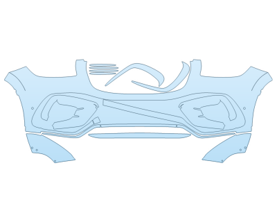 2026 MERCEDES-BENZ GLS-CLASS GLS 450 AMG LINE BUMPER W SENSORS W/REFLIEF CUTS 2026 MERCEDES-BENZ GLS-CLASS GLS 450 AMG LINE BUMPER W SENSORS W/REFLIEF CUTS