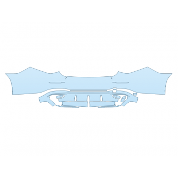 2026 MERCEDES-BENZ S-CLASS S 580 AMG LINE REAR BUMPER