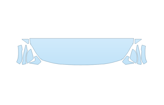 2027 BMW 2 SERIES GRAN COUPE 228 HOOD FENDERS MIRRORS 18 INCH STRAIGHT (WRAPPED EDGES)