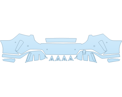 2026 BMW 2 SERIES GRAN COUPE 228 M SPORT REAR BUMPER W SENSORS