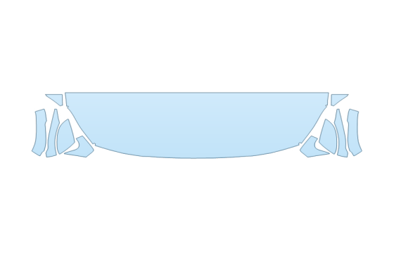 2027 BMW 2 SERIES GRAN COUPE 228 M SPORT HOOD FENDERS MIRRORS 18 INCH STRAIGHT (WRAPPED EDGES)